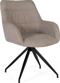 Zestaw 2 obrotowych leżanek pokrytych szarą tkaniną