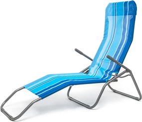 Happy Green Leżak plażowy niebieski, 142 x 60 x 96cm