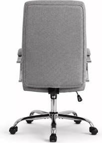 Fotel obrotowy Lezuma szary – nowoczesny, ergonomiczny fotel biurowy