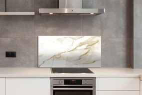 Panel szklany do Kuchni Płytka Marmurowa w Zbliżeniu