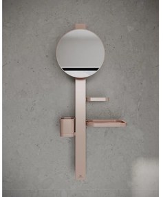 Lustro z półką/z wieszakiem ścienne ø 20,5 cm ALU+ – Ideal Standard
