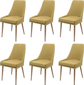 Krzesło do jadalni MCW-O27 (zestaw 6 sztuk), zielony