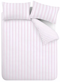 Biało-różowa pościel dwuosobowa 200x200 cm Stripe Tease – Sassy B