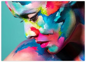 Obraz na szkle - Body art (70x50 cm)