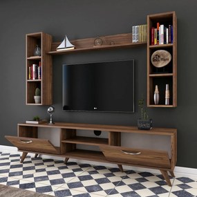 Ściana telewizyjna Mea Walnut