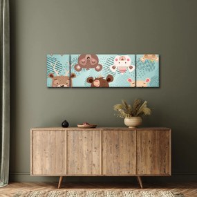 Obraz - Wesołe niedźwiadki (170x50 cm)