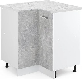 Szafka narożna beton 75.6x60x81.6 r-line