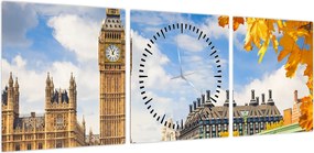Obraz - Big Ben, Londyn (z zegarem) (90x30 cm)