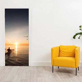 Fototapeta na drzwi - Kajak na morzu (95x205cm)