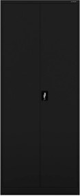 Szafa biurowa metalowa wysoka na dokumenty czarna, 900x2200x400 mm: JAN H2200