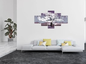 Obraz - Drzewo w chmurach (125x70 cm)