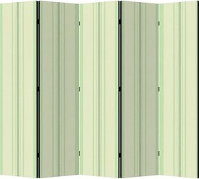 Parawan pokojowy 5-częściowy 225x172 Dwustronny dekoracyjny minimalistyczny Miętowe Pionowe Pasy