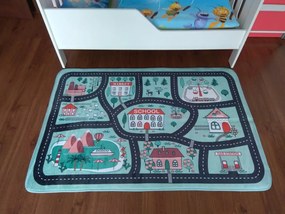 Dywan dla dzieci ultra miękki 100x150 Miasto