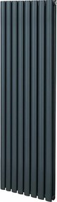 Grzejnik kolumnowy owalny – 1600 mm x 480 mm – antracytowo-szary