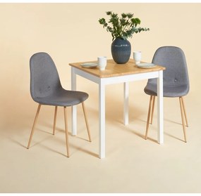 Zestaw 2 jasnoszarych krzeseł Bonami Essentials Lissy