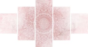 Obraz - Różowa mandala (125x70 cm)