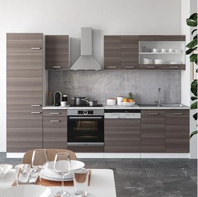 Aneks kuchenny szlachetny szary/biały 300x46x81.6 r-line