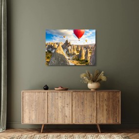 Obraz na szkle - Balony na ogrzane powietrze (70x50 cm)