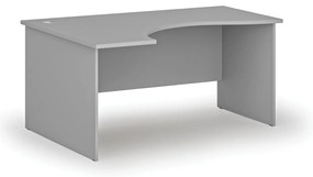 Ergonomiczne biurko PRIMO GRAY, 160x120 cm, lewe, szare