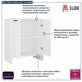 Biała szafka pod umywalkę S0-Z70