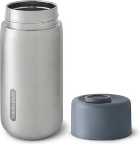 Kubek termiczny ze stali nierdzewnej w kolorze srebra 340 ml – Black + Blum