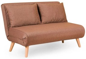 Brązowa rozkładana sofa 120 cm Folde – Artie