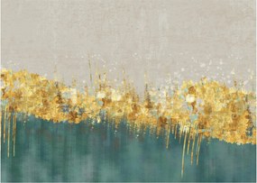 Obraz - Tekstura ze złotą dekoracją (70x50 cm)