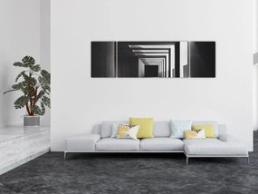 Obraz - Kwadratowy tunel (170x50 cm)