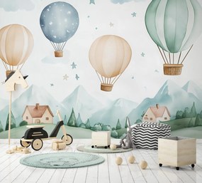 Fototapeta - Latające balony (196x136 cm)