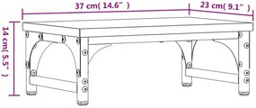 Czarna minimalistyczna nadstawka na biurko W4-N77