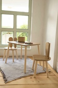Zestaw dla dzieci składający się ze stolika i 2 krzesełek Bunny One Chair Set - Brown