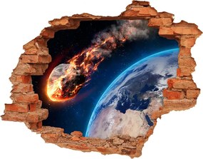 Foto zdjęcie dziura na ścianę Spadający meteor