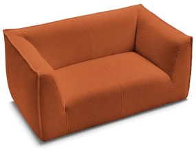 Pomarańczowa sofa z materiału bouclé 170 cm Giorgia – Bobochic Paris