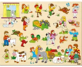 Woody Puzzle duże z uchwytami