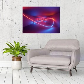 Obraz na szkle nowoczesnej abstrakcji (70x50 cm)