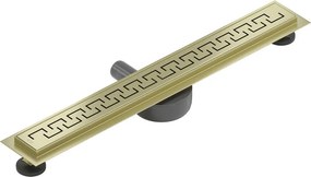 Mexen Flat 360° M15 odpływ liniowy obrotowy 50 cm, złoty szczotkowany - 1A24050-40
