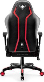 Fotel gamingowy młodzieżowy Diablo X-One 2.0 Small Size, kolor czarno-czerwony