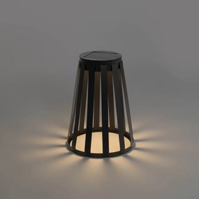 Lampa stołowa zewnętrzna czarna w tym LED 3-stopniowy ściemniacz słoneczny i ładowalny - Penny