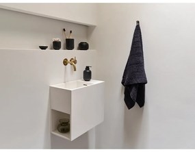 Czarna betonowa szczotka do WC Sensu – Zone