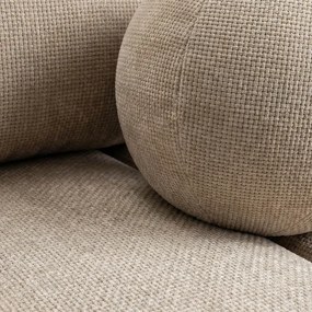 Sofa z Funkcją Spania SARIA Beżowa Szenil Nowoczesna