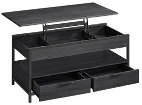 Stolik kawowy z podnoszonym blatem NYRO czarny