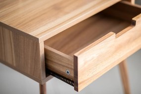 Mini komoda, stolik pomocniczy z szufladą, drewno olchowe, WENKO