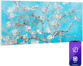 Klarstein Wonderwall Art Smart 700W 60x120cm Obraz na podczerwień Kwiaty II