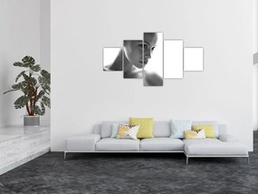 Obraz - czarno - biały portret kobiety (125x70 cm)
