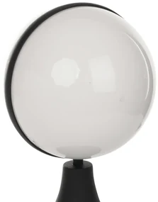 Lampa ogrodowa stołowa CIRCULO 1xE27, kula, biała, czarna