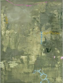 Ręcznie malowany obraz na płótnie 88x118 cm Green Petite – Malerifabrikken