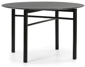 Czarny okrągły stół Teulat Junco, ø 120 cm