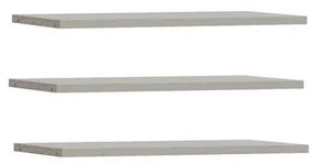 Zestaw 3x półek TIRO szary