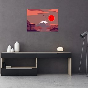 Obraz na szkle - Góry Fuji (70x50 cm)