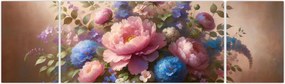 Obraz - Stół pełen kwiatów (170x50 cm)